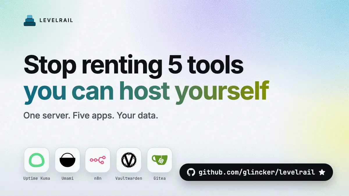 Stop renting 5 tools you can host yourself