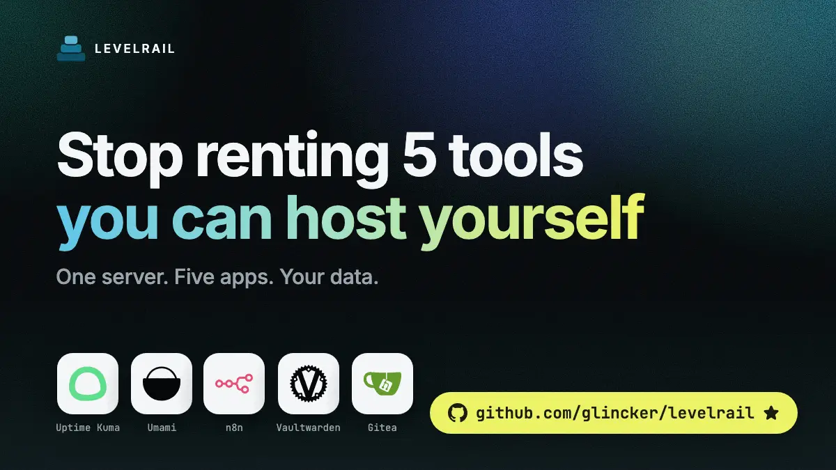 Stop renting 5 tools you can host yourself
