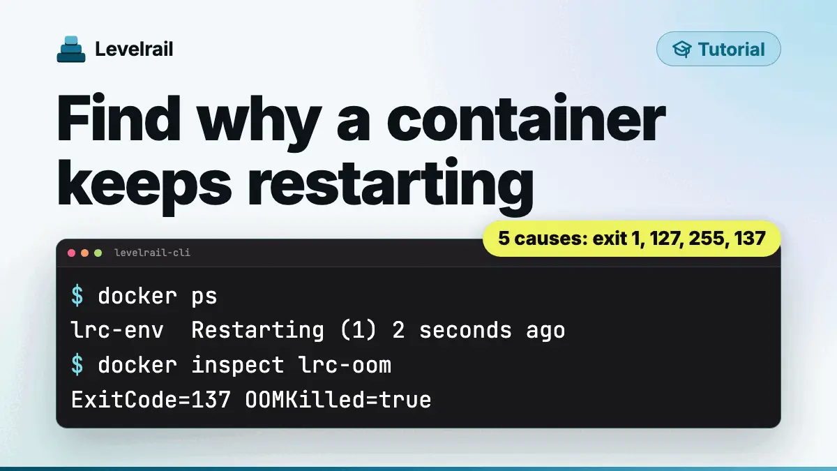 Find why a container keeps restarting