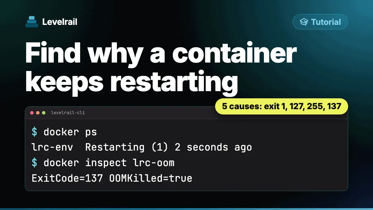 Find why a container keeps restarting