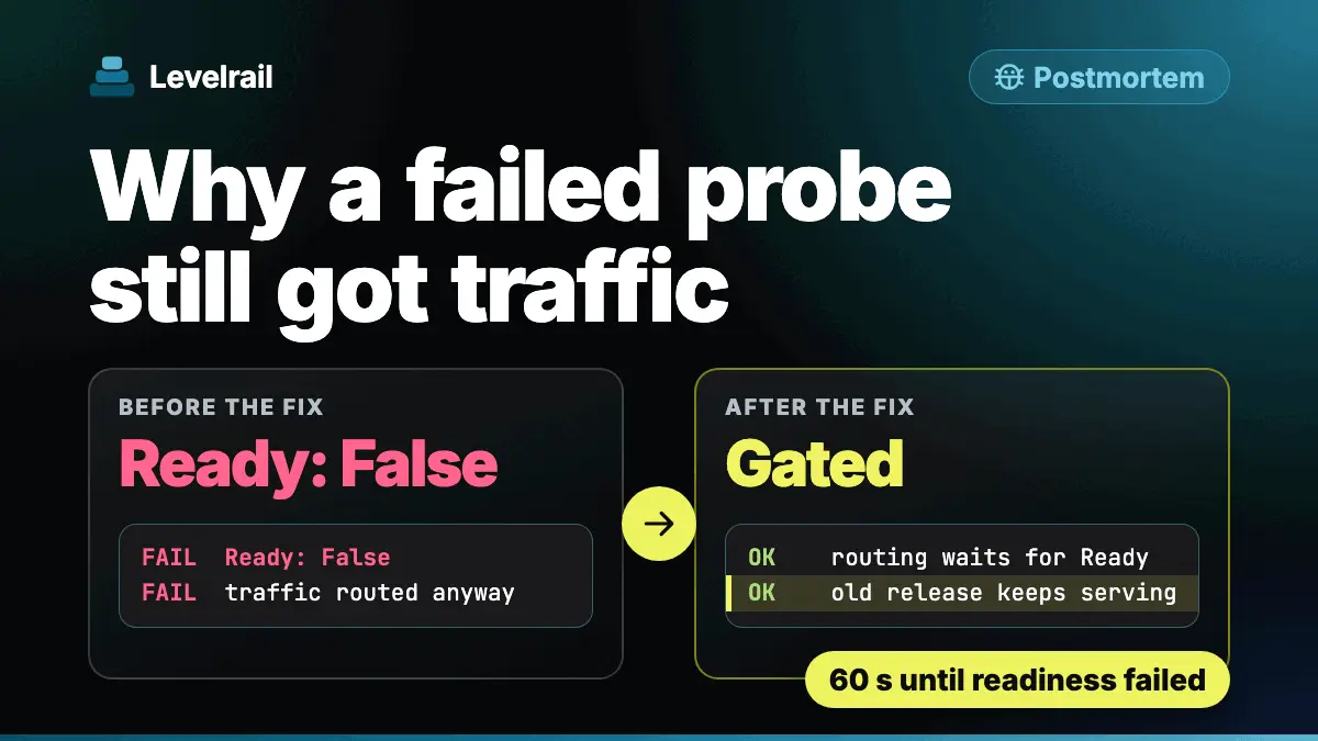 Why a failed probe still got traffic