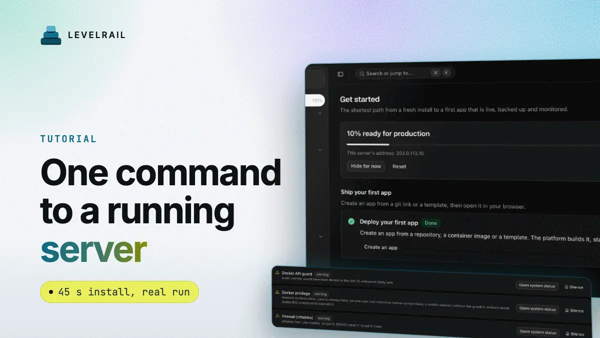 One command to a running server