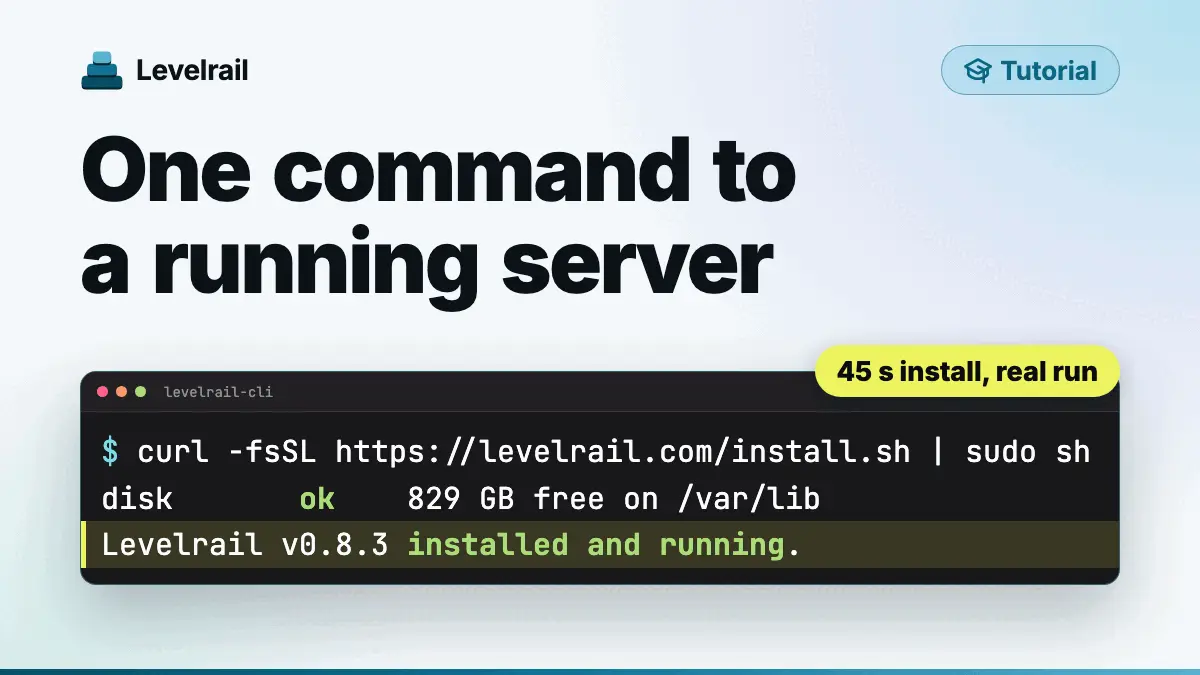 One command to a running server