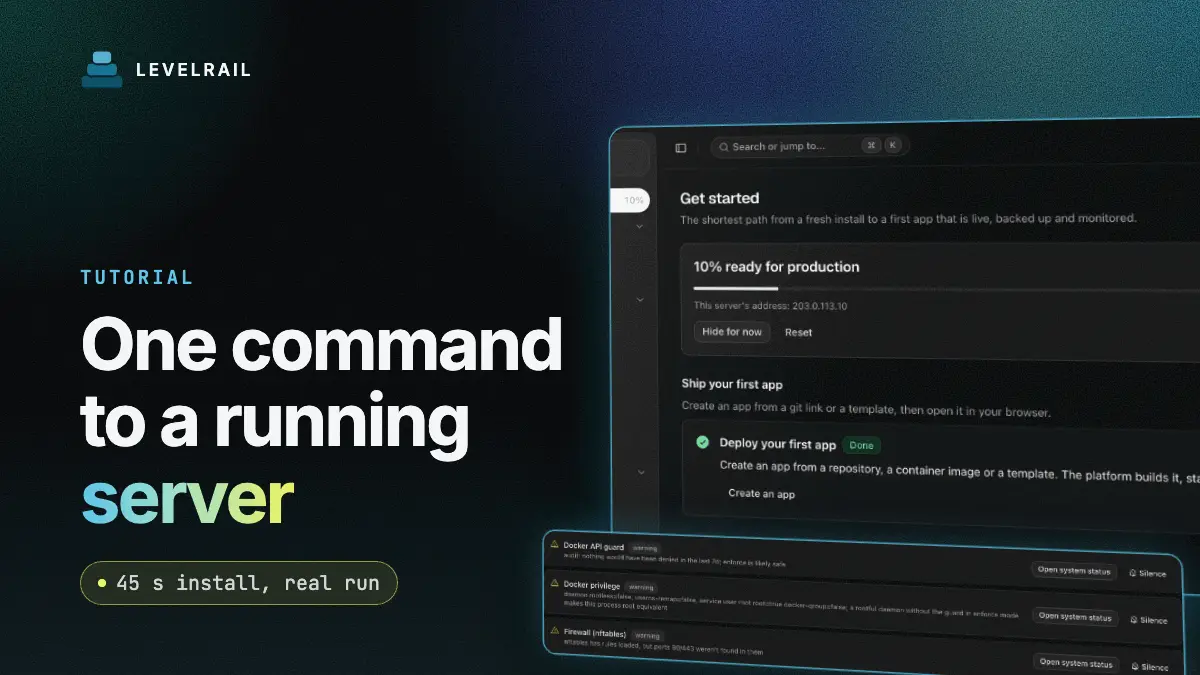 One command to a running server