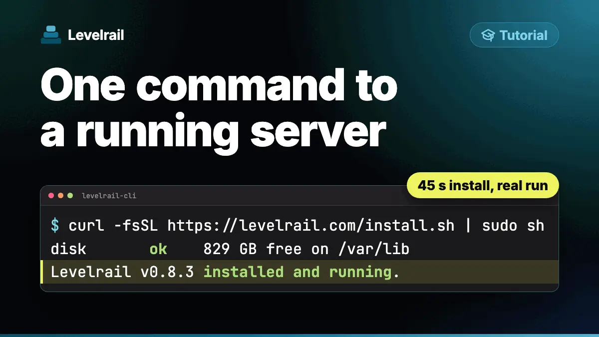 One command to a running server